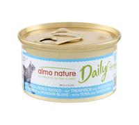 Almo Nature Daily - Comida Húmeda para Gatos Adultos - Mousse - Atún y Bacalao - 85 g, Paquete de 24
