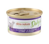 Almo Nature Daily - Comida Húmeda para Gatos Adultos - Mousse - Conejo - 85 g, Paquete de 24