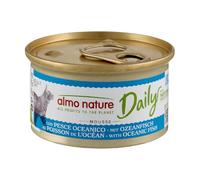 Almo Nature Daily - Comida Húmeda para Gatos Adultos - Mousse - Pescado Oceánico - 85 g, Paquete de 24