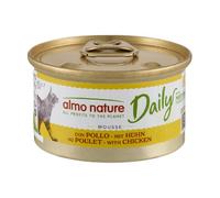 Almo Nature Daily - Comida Húmeda para Gatos Adultos - Mousse - Pollo - 85 g, Paquete de 24