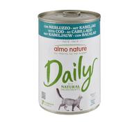 almo nature Daily - Comida Húmeda para Gatos Adultos - Paté - Bacalao - 400 g, Paquete de 24