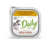 almo nature Daily con Pollo, jamón y Queso - Receta sin Gluten - Comida húmeda para Perros Adultos - Paquete de 9 Unidades x 300 g, 1 Unidad (9 Unidades)