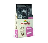 Almo Nature Pienso para Cachorros Holistic Dry Chicken (12 kg). Alimento para Perros Seco Alto en Proteínas para Razas Medianas con Sabor a Pollo Fresco. Comida Seca de Fácil Digestión