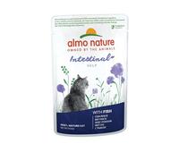 Almo Nature Functional - Intestinal Help - Comida Húmeda para Gatos Adultos y Mayores con Sensibilidad Intestinal - con Pescado - Soporte para el Microbiota - 70g (Paquete de 30)