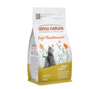 Almo Nature Functional Life Maintenance - Pienso Seco para Gatos Adultos con Pavo Fresco - Nutrición Completa y Equilibrada con Ingredientes de Calidad - Paquete de 400 g