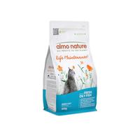 Almo Nature Functional Life Maintenance - Pienso Seco para Gatos Adultos con Pescado Azul Fresco - Nutrición Completa y Equilibrada con Ingredientes de Calidad - Paquete de 400 g