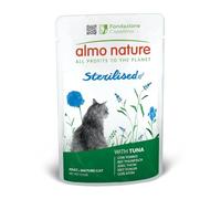 Almo Nature Functional - Sterilised - Comida Húmeda para Gatos Adultos y Mayores, Esterilizados o Poco Activos - con Atún - Bajo Contenido de Grasas, Hidratante - 70g (Paquete de 30)