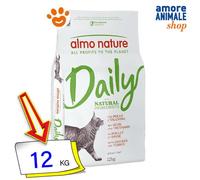 Almo Nature Daily - Pienso Seco para Gatos - Pollo y Pavo - Saco da 12 kg