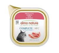 almo nature HFC Complete Sterilised, alimento húmedo para Gatos Adultos - Jamón - Paquete de 1,445 kg (17 x 85 g)
