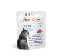 Almo Nature HFC Functional Sterilised - Comida Húmeda para Gatos Adultos Esterilizados - Atún Atlántico - Calidad Grado Humano, Sin Gluten, Monoproteico - Pack 24 x 50g