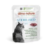 Almo Nature HFC Functional Sterilised - Comida Húmeda para Gatos Adultos Esterilizados - Atún del Pacífico - Calidad Grado Humano, Sin Gluten, Monoproteico - Pack 24 x 50g