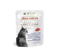Almo Nature HFC Highly Appetizing - Atún del Atlántico - Human-Grade, Monoproteico, Sin Gluten - 50g, Pack de 24