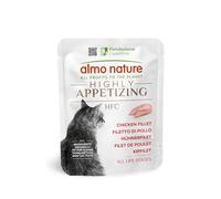 Almo Nature HFC Highly Appetizing - Filete de Pollo - Human-Grade, Monoproteico, Sin Gluten - 50g, Pack de 24