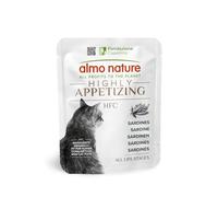 Almo Nature HFC Highly Appetizing - Sardinas - Human-Grade, Monoproteico, Sin Gluten - 50g, Pack de 24