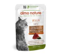 Almo Nature - HFC Natural - Atún y Algas Marinas - Comida Húmeda para Gatos, Sin Gluten, Monoproteico, 55g, Paquete de 24