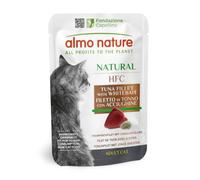 Almo Nature - HFC Natural - Atún y Anchoas - Comida Húmeda para Gatos, Sin Gluten, Monoproteico, 55g, Paquete de 24