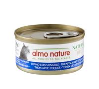 Almo Nature HFC Natural - Comida Húmeda para Gatos Adultos - Atún con Carcasas - Calidad Humana, Sin Gluten - 70g, Pack de 24