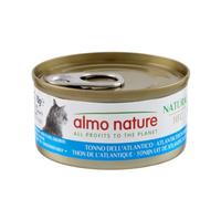 Almo Nature HFC Natural - Comida Húmeda para Gatos Adultos - Atún del Atlántico - Calidad Humana, Sin Gluten, Monoproteína - 70g, Pack de 24