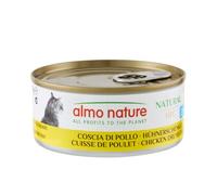almo nature HFC Natural - Comida húmeda para Gatos Adultos - Muslo de Pollo - 150g, 24 Latas