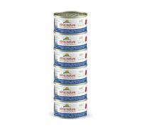Almo Nature HFC Natural - Comida Húmeda para Gatos - Atún con Almejas - 70 g x 6 Latas
