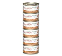 Almo Nature HFC Natural - Comida Húmeda para Gatos - Pollo y Queso - 70 g x 6 Latas