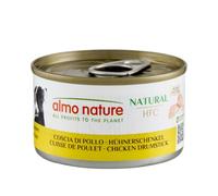 Almo Nature HFC Natural - Comida Húmeda para Perros - Muslo de Pollo - Grado Humano, Sin Gluten - 95g, Pack de 24