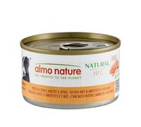 Almo Nature HFC Natural - Comida Húmeda para Perros - Pollo, Zanahoria y Arroz - Grado Humano, Sin Gluten - 95g, Pack de 24