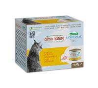 Almo Nature HFC Natural Light Meal - Alimento Húmedo para Gatos Adultos - Pechuga de Pollo - Monoproteico, Calidad Grado Humano, Sin Gluten - 50g, Paquete de 4