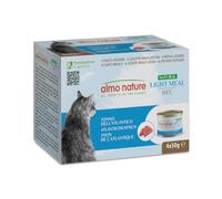 almo nature HFC Natural Light Meal - Comida para Gatos Adultos - Atún Atlántico 50 g x 4 Unidades, 200 g (Paquete de 6)