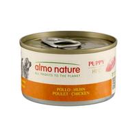 Almo Nature HFC Natural Puppy - Comida Húmeda Completa para Cachorros - Pollo - Monoproteíco, Grado Humano, Sin Gluten - 95g, Pack de 24