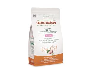 Almo Nature HFC Our Best Kitten - Pienso para Gatitos - Pollo Fresco, Monoproteico - Calidad Grado Humano, Sin Gluten, para un Crecimiento Equilibrado - 1,2kg