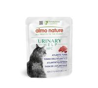 Almo Nature HFC Urinary Help - Comida Húmeda para Gatos - Soporte para Las Vías Urinarias - Atún del Atlántico y Arándanos Rojos - Calidad Humana, Monoproteico, Sin Gluten - 24x50g