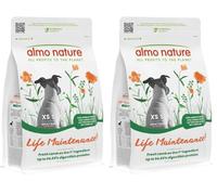 Almo Nature Life Maintenance Pienso Seco para Perro XS-S con Cordero 2 kg - Alimento Completo para Perros Adultos de Raza Pequeña y Muy Pequeña (Paquete de 2)