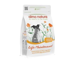 Almo Nature Life Maintenance Pienso Seco para Perro XS-S con Pollo 2 kg - Alimento Completo para Perros Adultos de Raza Pequeña y Muy Pequeña