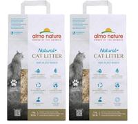 Almo Nature Natural Arena para Gatos - 100% Vegetal, Biodegradable y Compostable - Aglomerante Ultra Rápida, Alto Control de Olores - No se Pega a Las Patas - 4 kg (Paquete de 2)