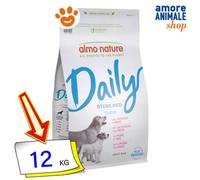 Almo nature Perro Daily Todas Breed Esterilizada Con Cerdo Y Arroz Perros 12KG