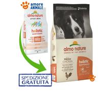 Almo Nature Perro Holistic Medio Adult - Pollo Y Arroz 12 KG ^ Croquetas para