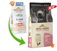 Almo Nature Perro Holistic Puppy Grandes - Pollo Y Arroz 12 KG ^ Croquetas para