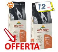 Almo Nature Perros Holístico Adulto Mediano Salmón Comida Seca Perros 12 Kg