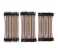 AlmoCN - Cable Dupont (120 unidades, 10 cm, multicolor, 40 pines macho a hembra, 40 pines macho a macho, 40 pines hembra a hembra, 40 pines hembra a hembra, cables de puente para Arduino