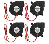 ALMOCN Ventilador de refrigeración de 4 piezas 5015 con doble rodamiento de bolas, 50 x 50 x 15 mm, 0,17 A, turbo ventilador frío para impresora 3D, 24 V