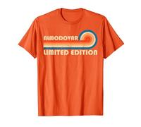 ALMODOVAR Retro 70s 80s Sunset Stripe Camiseta, Hombre, Naranja, XL