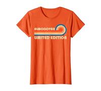 ALMODOVAR Retro 70s 80s Sunset Stripe Camiseta, Mujer, Naranja, XS