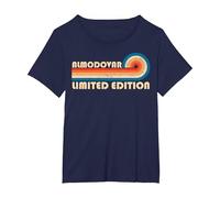ALMODOVAR Surname Retro Vintage 80s 90s Birthday Reunion Camiseta, Mujer Tallas Grandes, Azul Marino, 6XL Grande