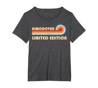 ALMODOVAR Surname Retro Vintage 80s 90s Birthday Reunion Camiseta, Mujer Tallas Grandes, Jaspeado Oscuro, 4XL Grande