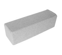 Almohada acolchada para reposabrazos de sofá y cama, soporte para el cuello con cremallera y almohadilla para colchón (90 x 20 x 20 cm, gris)