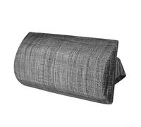 Almohada ajustable para silla de estar al aire libre con correa elástica, cojín de apoyo para reposabrazos, piscina, tumbona, almohadilla para el cuello, para playa, jardín, patio, muebles (negro y