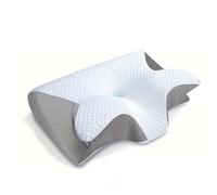 Almohada Anti-cisazón, Almohada de Hospitalidad de Refugio de Cuello, Espuma de Memoria Cervical Cuello ergonómico para el Lateral y Espalda del estómago Alivio del Dolor Gray