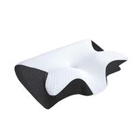 Almohada Anti-cisazón, Almohada de Hospitalidad de Refugio de Cuello, Espuma de Memoria Cervical Cuello ergonómico para el Lateral y Espalda del estómago Alivio del Dolor Black