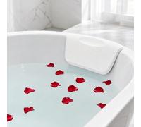 Almohada Bañera, Almohada Bañera Ergonómica, Reposacabezas Bañera con Fuertes Ventosas, Waterproof Bath Headrest Bathtub SPA Pillow, Casa Bañera de Hidromasaje para Todas Las Bañeras-Blanco